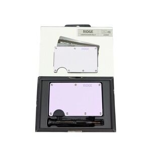 Aa9Uy The Ridge Slim RFID Blocking Wallet Aluminum Cash Strap Lavender Used